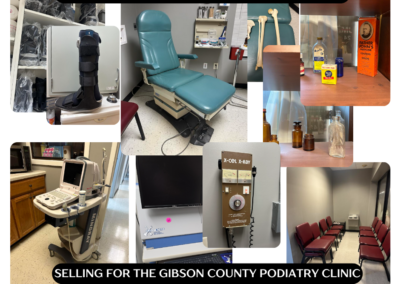 ONLINE ONLY AUCTION ENDS 11/26/24 @ 7 PM – SELLING FOR THE GIBSON COUNTY PODIATRY CLINIC