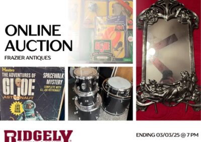 ONLINE ONLY: GI JOES, JEWELRY, ART DECOR, DRUM SET, AND MORE! ENDS ON MARCH 3, 2025 @ 7PM