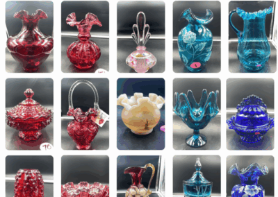 ONLINE ONLY AUCTION ENDS 06/10/25 @ 7 PM – FENTON, URANIUM, HUMMEL, STAINED GLASS, AUTOGRAPHED PHOTOS, BOSSONS CHALKWARE HEADS & MORE! – HUDGINS FENTON COLLECTION