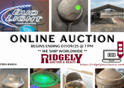 ONLINE ONLY AUCTION ENDS 07/09/25 @ 7 PM – FRAZIER ANTIQUES HUMBOLDT