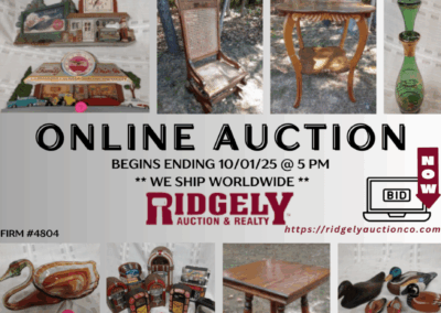 ONLINE ONLY AUCTION ENDS 10/01/25 @ 5 PM – BANKER DOWNSIZING