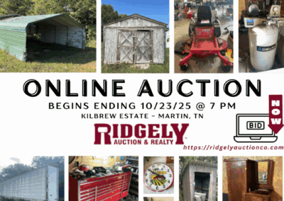 ONLINE ONLY AUCTION ENDS 10/23/25 @ 7 PM – KILLEBREW ESTATE