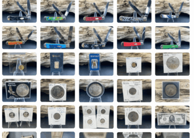 ONLINE ONLY AUCTION ENDS 11/17/25 @ 7 PM – SELLING THE JONES COIN, KNIFE & JEWELRY COLLECTION