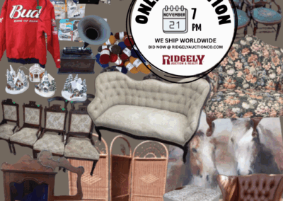 ONLINE ONLY AUCTION ENDS 11/21/25 @ 7 PM – BANKER DOWNSIZING