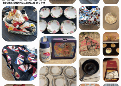 ONLINE ONLY AUCTION ENDS 12/03/25 @ 7 PM – FRAZIER ANTIQUES