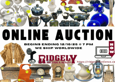 ONLINE ONLY AUCTION ENDS 12/10/25 @ 7 PM – REED DOWNSIZING