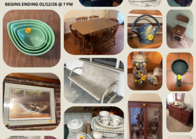 ONLINE ONLY AUCTION ENDS 01/12/26 @ 7 PM – FARMER ESTATE