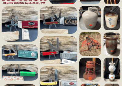 ONLINE ONLY AUCTION ENDS 12/16/25 @ 7 PM – SELLING THE PERRY DOWNSIZING