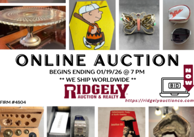 ONLINE ONLY AUCTION ENDS 01/19/26 @ 7 PM – FRAZIER ANTIQUES MCLEMORESVILLE #2