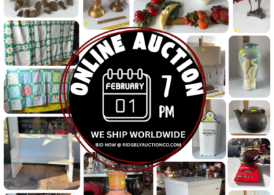 ONLINE ONLY AUCTION ENDS 02/08/26 @ 7 PM – STOFEL ESTATE