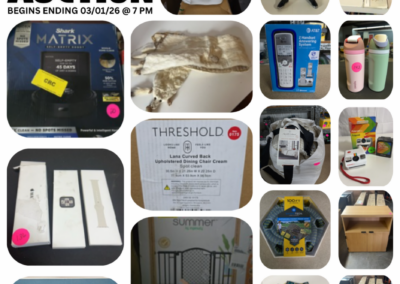 ONLINE ONLY AUCTION ENDS 03/01/26 @ 7 PM – HARRIS DOWNSIZING