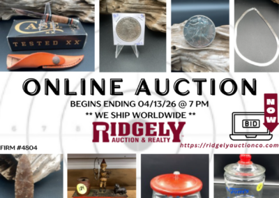 ONLINE ONLY AUCTION ENDS 04/13/26 @ 7 PM – GUNS, COINS & ANTIQUES – NELMS DOWNSIZING