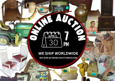 ONLINE ONLY AUCTION ENDS 04/30/26 @ 7 PM – DWAYNE & MARY VIRGINIA MEBANE ESTATE