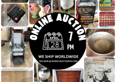 ONLINE ONLY AUCTION ENDS 04/28/26 @ 7 PM – HOWELL DOWNSIZING