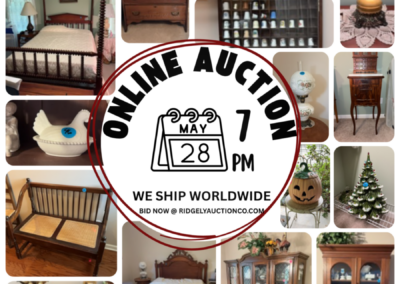 ONLINE ONLY AUCTION ENDS 05/28/26 @ 7 PM – MCNATT ESTATE