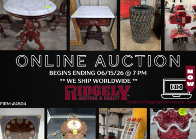 ONLINE ONLY AUCTION ENDS 06/15/26 @ 7 PM – TURNER DOWNSIZING