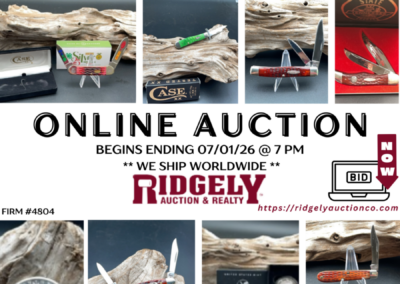 ONLINE ONLY AUCTION ENDS 07/01/26 @ 5 PM – SMITH COLLECTIBLE KNIFE & COIN DOWNSIZING