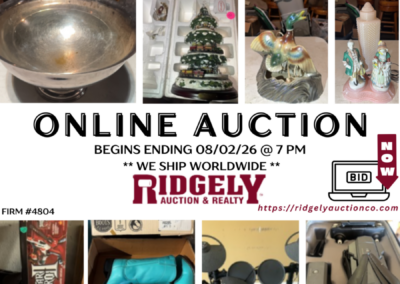 ONLINE ONLY AUCTION ENDS 08/02/26 @ 7 PM – FRAZIER ANTIQUES HUMBOLDT